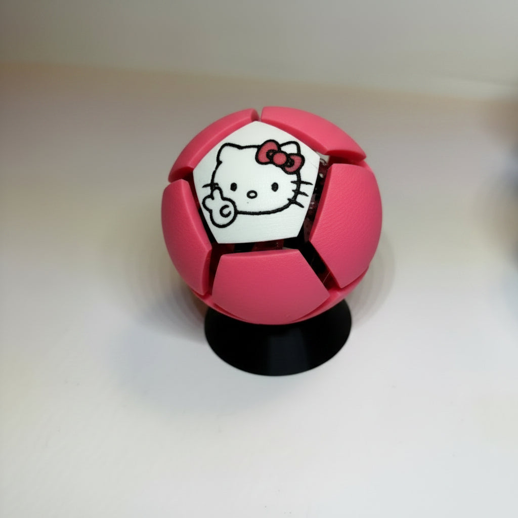12 x Clicky Ball Fidget Stress Relief - Helo Kitty