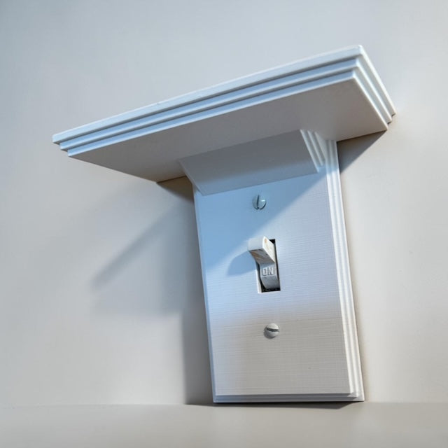 Light Switch Ledge Key Shelf — 3D Printed Hidden Key Holder & Catchall